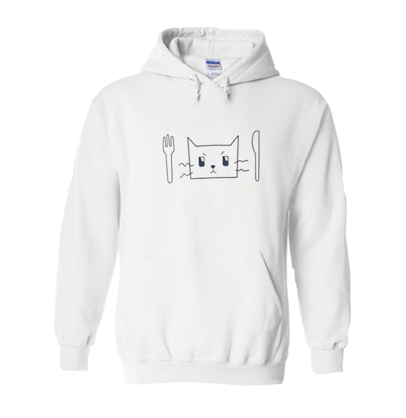 Cat Face Hungry Hoodie