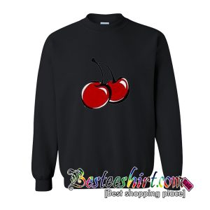 cherry sweatshirt and sweatpants