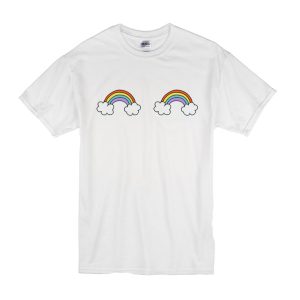 Rainbow With Clouds T-Shirt