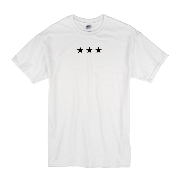 black t shirt with star