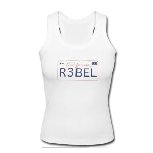 California Rebel License Plate Style Tank Top