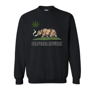 California Republic Weed Bear Sweatshirt