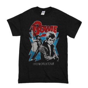 David Bowie 1972 World Tour T-Shirt