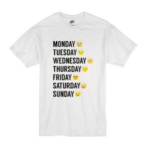 Emoji Days Of The Week T-Shirt