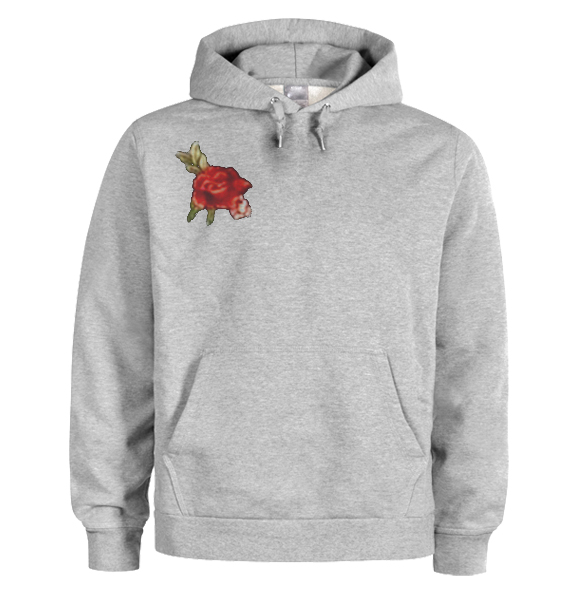 rose flower hoodie