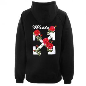 Write Rose Hoodie Back