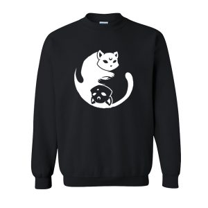 Yin Yang Cat Sweatshirt