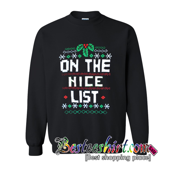 on the nice list shirt