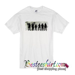 The Walking Dead The Usual Dead Police Lineup T-Shirt
