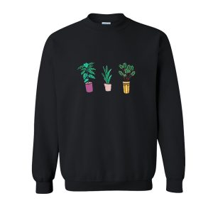 Three Potted Plants Sweatshirt
