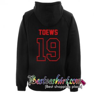 Toews 19 Hoodie Back