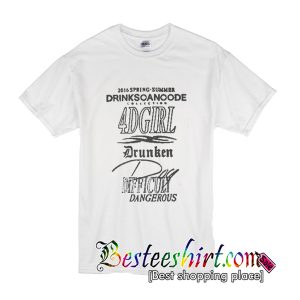 Drink Scancode 4d Girl T-Shirt