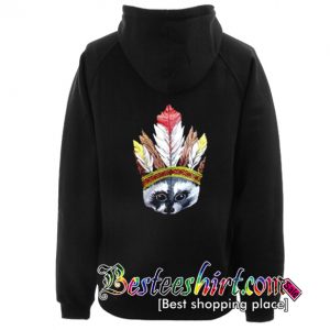 Indian Racoon Hoodie Back
