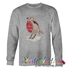 Sequin Robin Christmas Sweatshirt