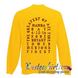 Kobe Sweatshirt Back