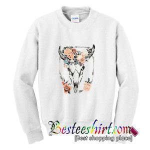 Lovely Souls Floral Skull Sweatshirt