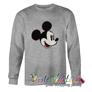 Mickey Mouse Head Sweatshirt