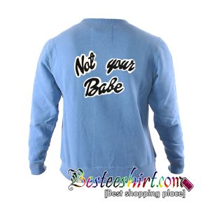 Not Your Babe Sweatshirt Back