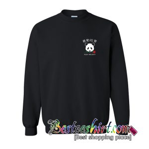 Riot Society Panda Rose Sweatshirt