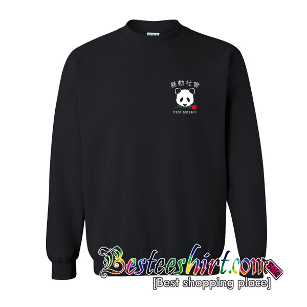 panda rose sweatshirt