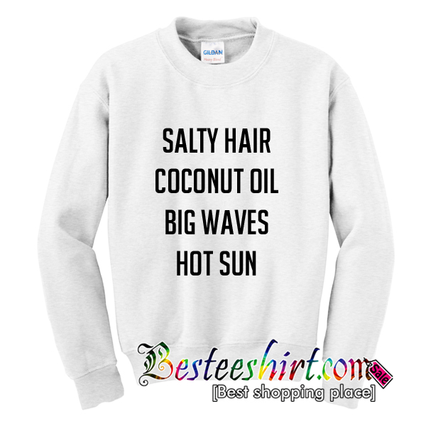 salty hair coconut oil t shirt