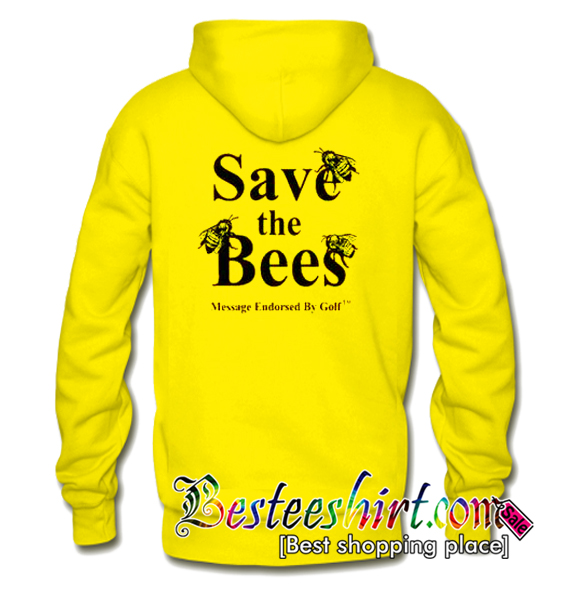 Save The Bees Hoodie Back