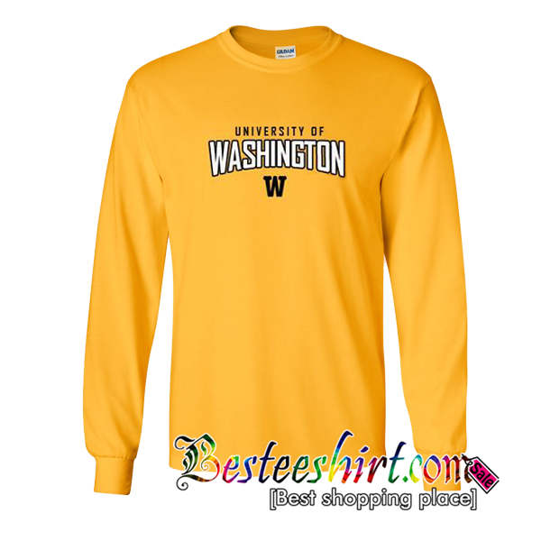 yellow university of washington sweatshirt