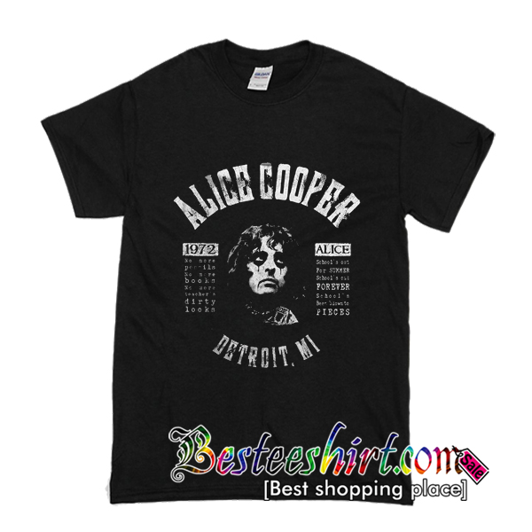 Alice Logo & School's Out Lyrics T-Shirts