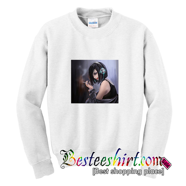 smoking girl sweatshirt