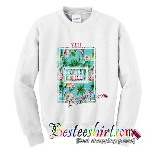 Flamingo Flower Sweatshirt
