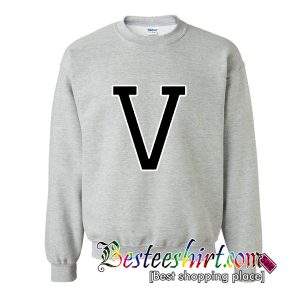 V College Font Sweatshirt