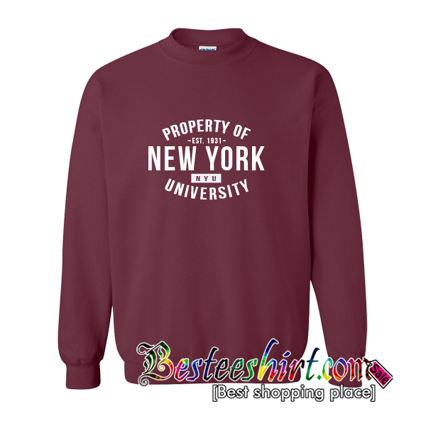 Property Of New York University Sweatshirt