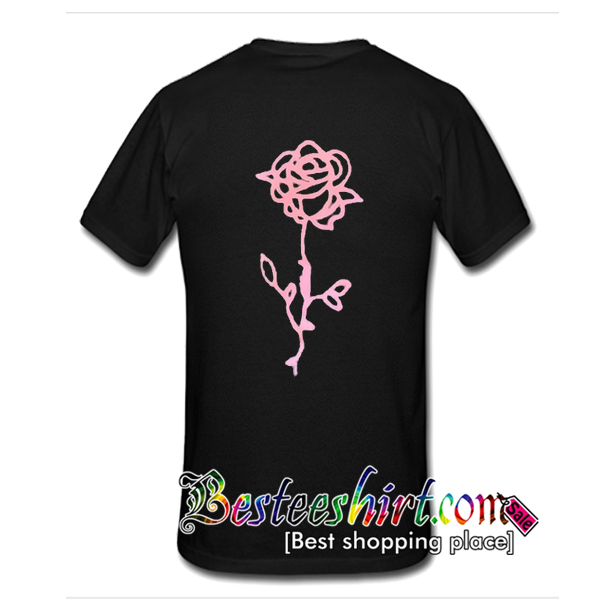 Pink Rose T Shirt Back