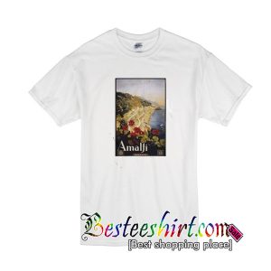 Amalfi Italy travel poster shirt
