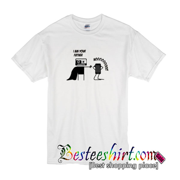 I Am Your Father Cassette MP3 Player T-Shirt