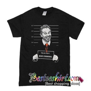 Smug Tony Blair War Criminal T Shirt