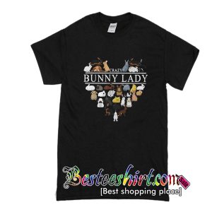 Crazy Bunny Lady T Shirt