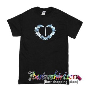 Goth Rose Heart T Shirt