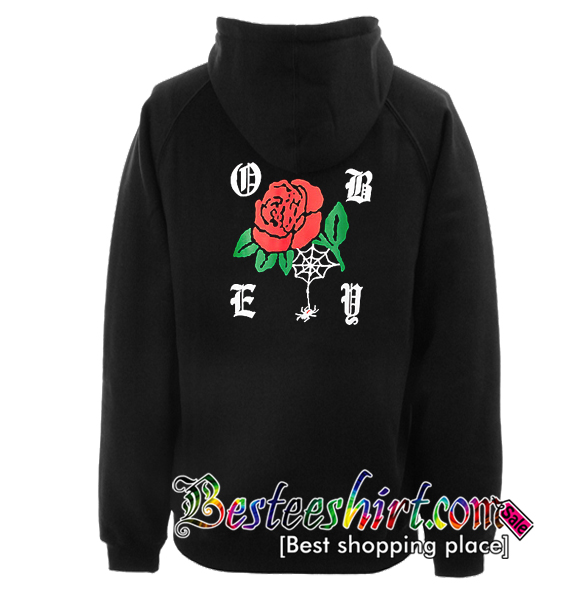 obey rose hoodie