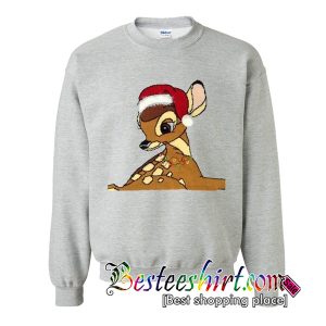 Bambi Christmas Print Sweatshirt