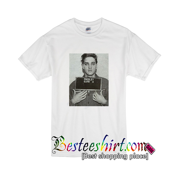 elvis presley mugshot t shirt