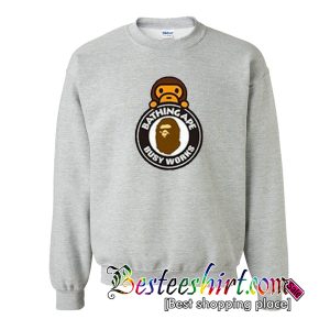 A Bathing Ape Milo On Busy Works Sweatshirt