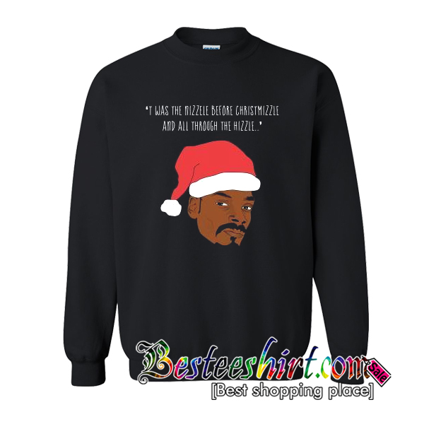 Snoop Dogg Christmas Sweatshirt Black