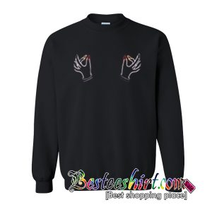 Twin Hand Boobs Sweatshirt