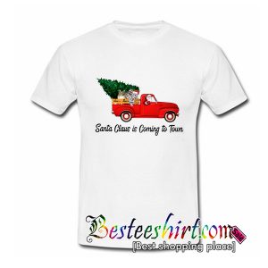 Cat Santa Claus Is Coming Cat Lovers T Shirt
