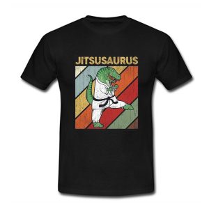 Funny Jitsusaurus T Rex T Shirt