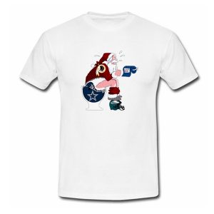 Redskins Santa Toilet Dallas Cowboys T Shirt