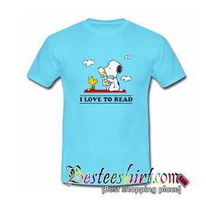 I Love To Read Snoopy T Shirt (BSM)