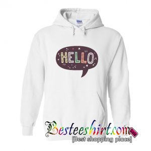 Hello Speech Bubble Typography Hoodie (BSM)