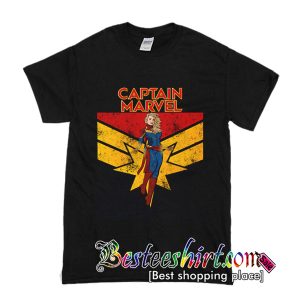 Infinity War Captain Marvel Ladies T Shirt (BSM)